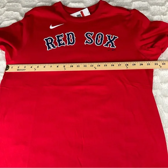 Nike Boston Red Sox’s Men’s Large Red Trevor Story #10 Short Sleeve T-Shirt NWT - Picture 6 of 8